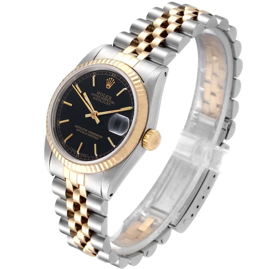 Women's Rolex Datejust Midsize Steel Yellow Gold Ladies Watch 68273 For Sale