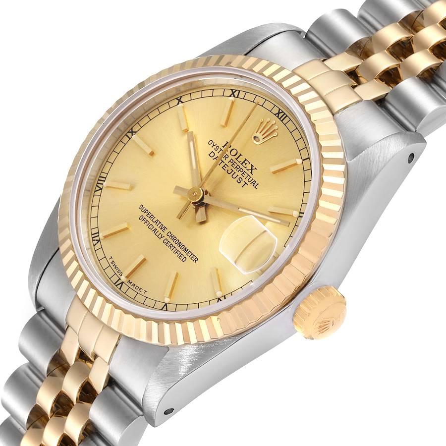 Rolex Datejust Midsize Steel Yellow Gold Ladies Watch 68273 For Sale 1