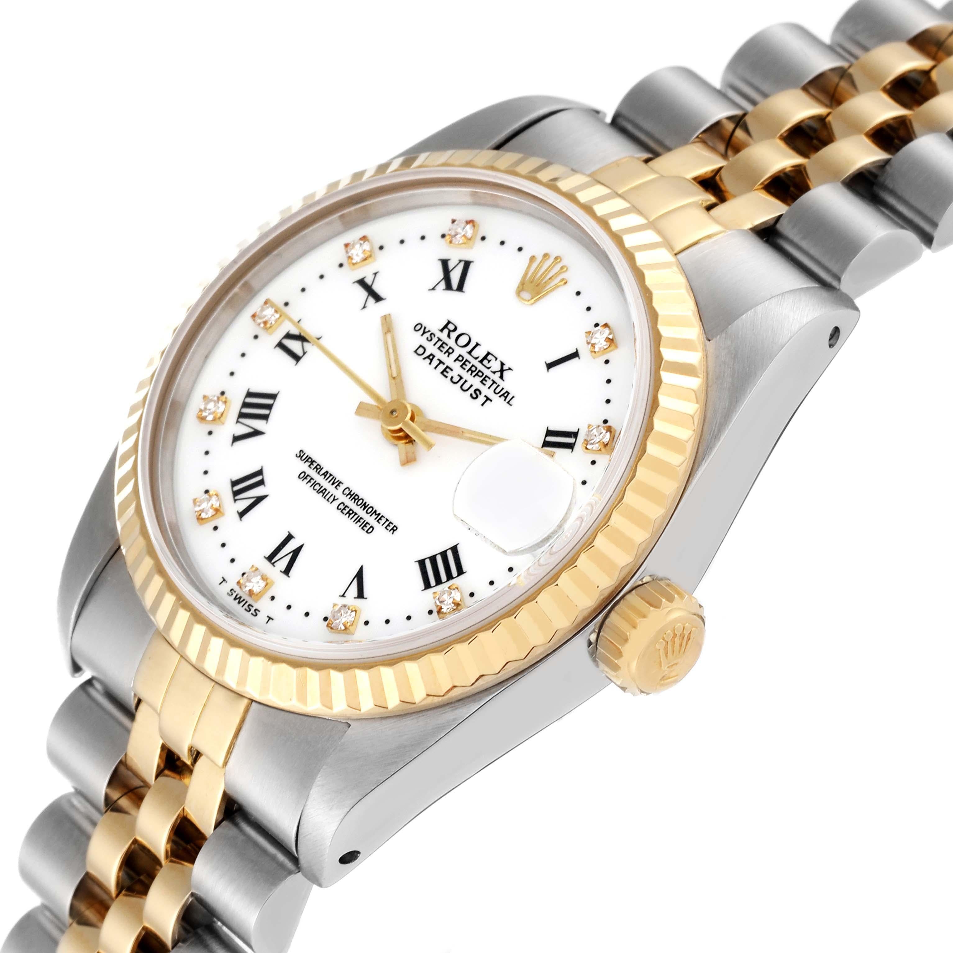 Women's Rolex Datejust Midsize 31mm Steel Yellow Gold Ladies Watch 68273