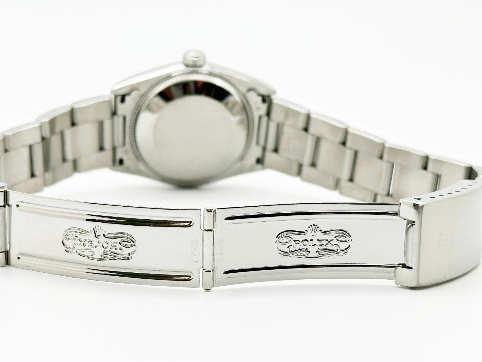 Rolex Datejust Midsize 68240 31mm weißes römisches Zifferblatt Edelstahl im Angebot 3