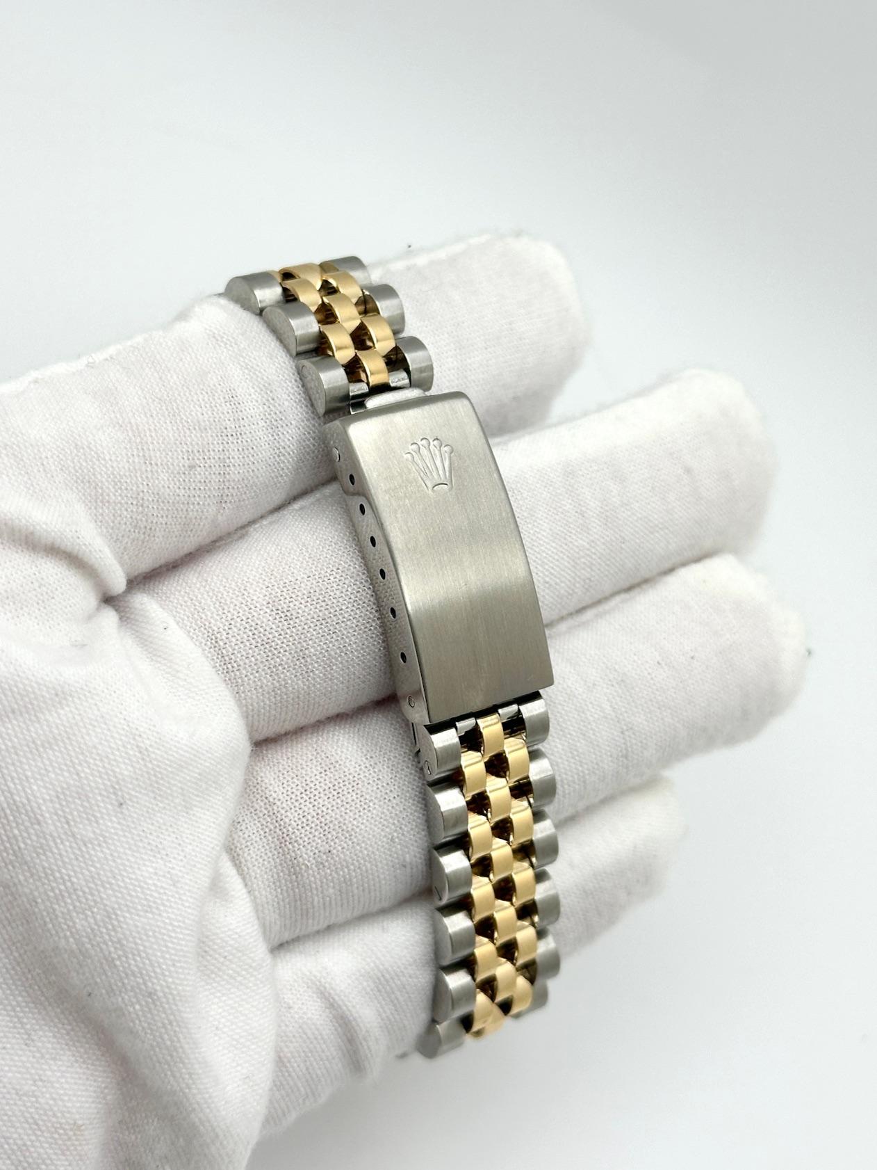 Rolex Datejust Midsize 68273 31mm Esfera Tapiz Champán Oro Amarillo 18k Acero en venta 2