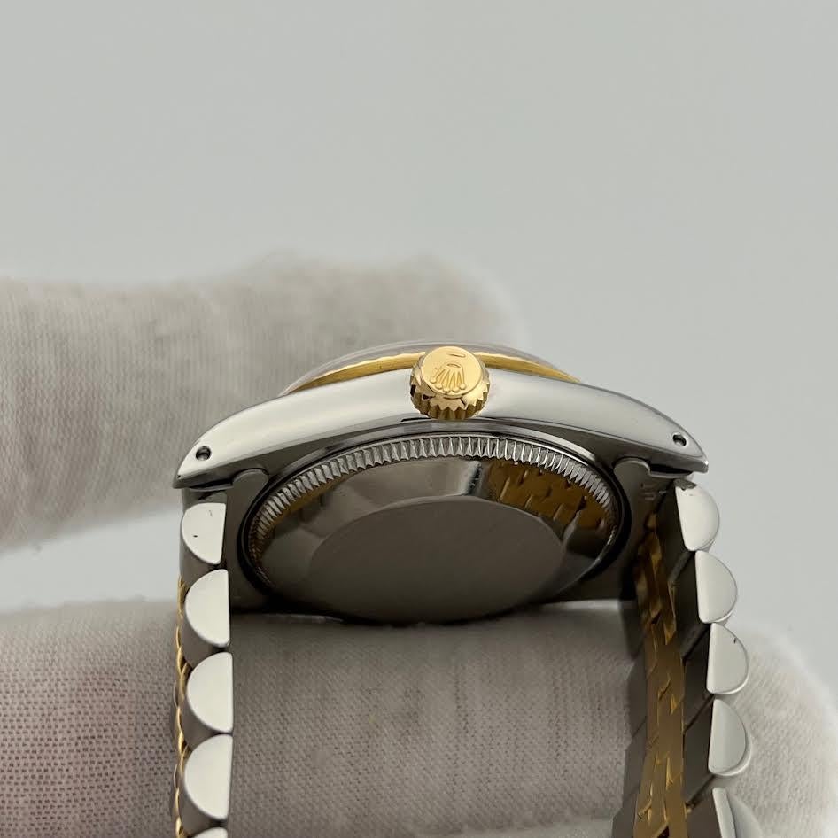 Rolex Datejust Midsize 68273 31mm Quadrante Giubileo Avorio Oro Giallo 18k Steele in vendita 1