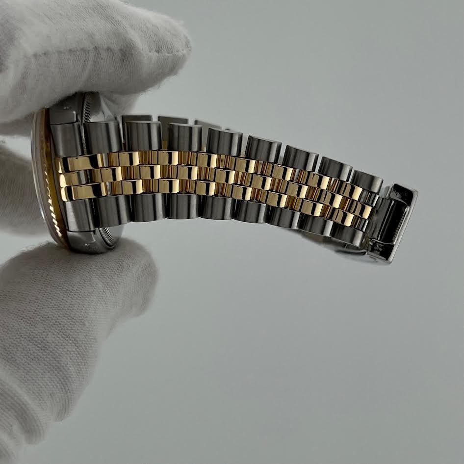 Rolex Datejust Midsize 68273 31mm Quadrante Giubileo Avorio Oro Giallo 18k Steele in vendita 3