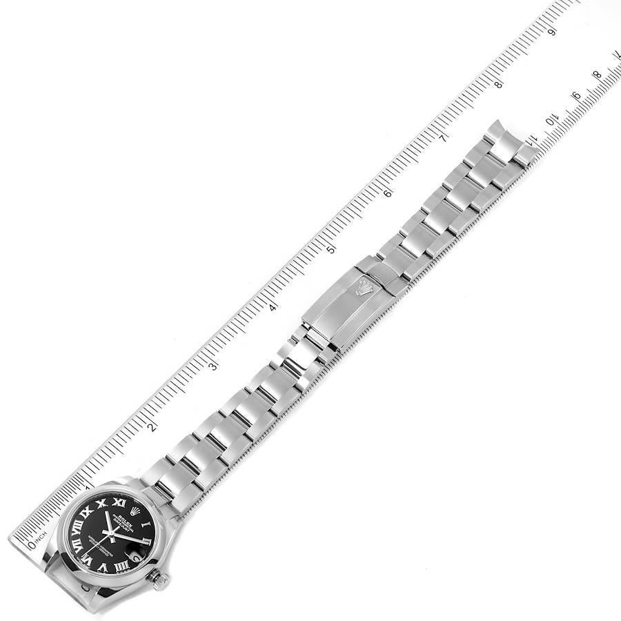 Rolex Datejust Midsize Black Dial Steel Ladies Watch 178240 3