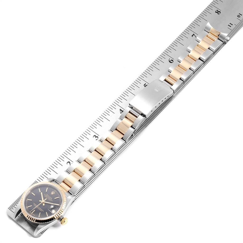 Rolex Datejust Midsize Black Dial Steel Yellow Gold Ladies Watch 78273 6
