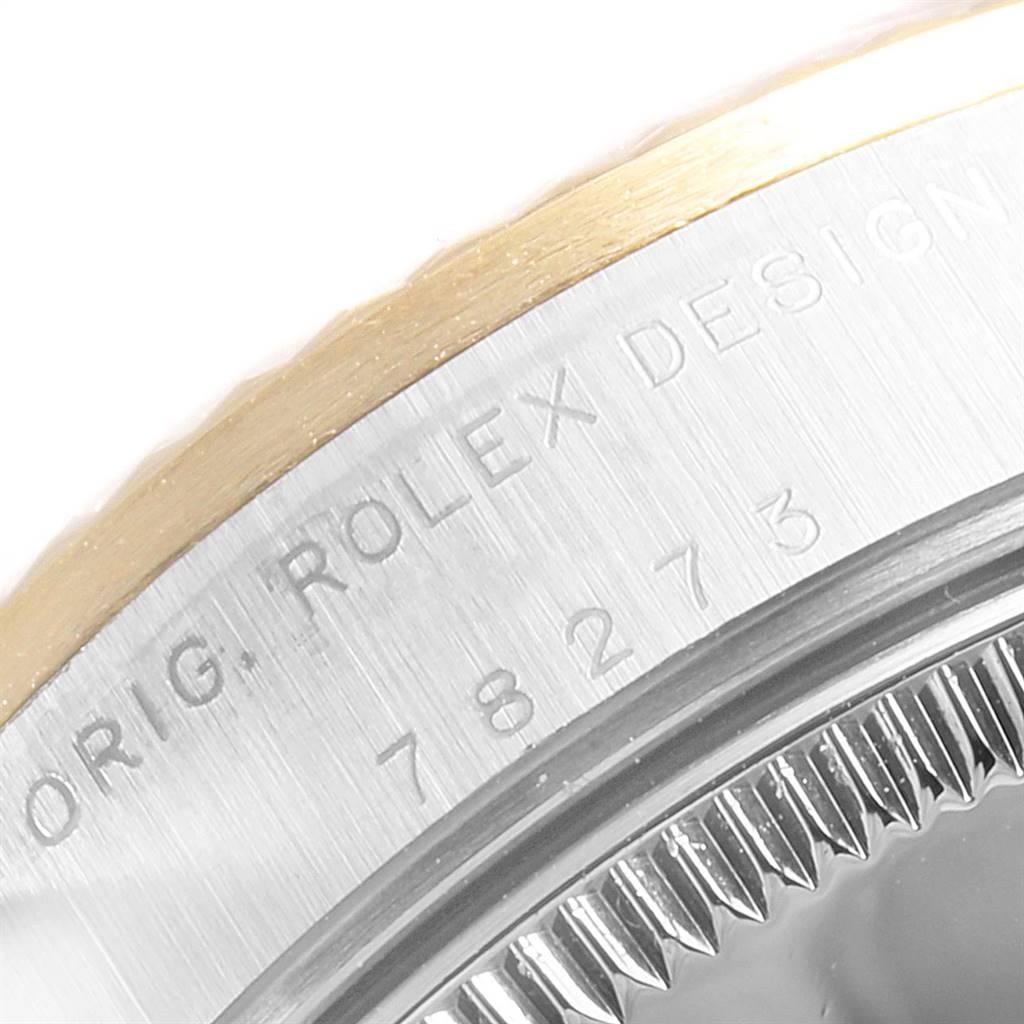 Rolex Datejust Midsize Black Dial Steel Yellow Gold Ladies Watch 78273 2