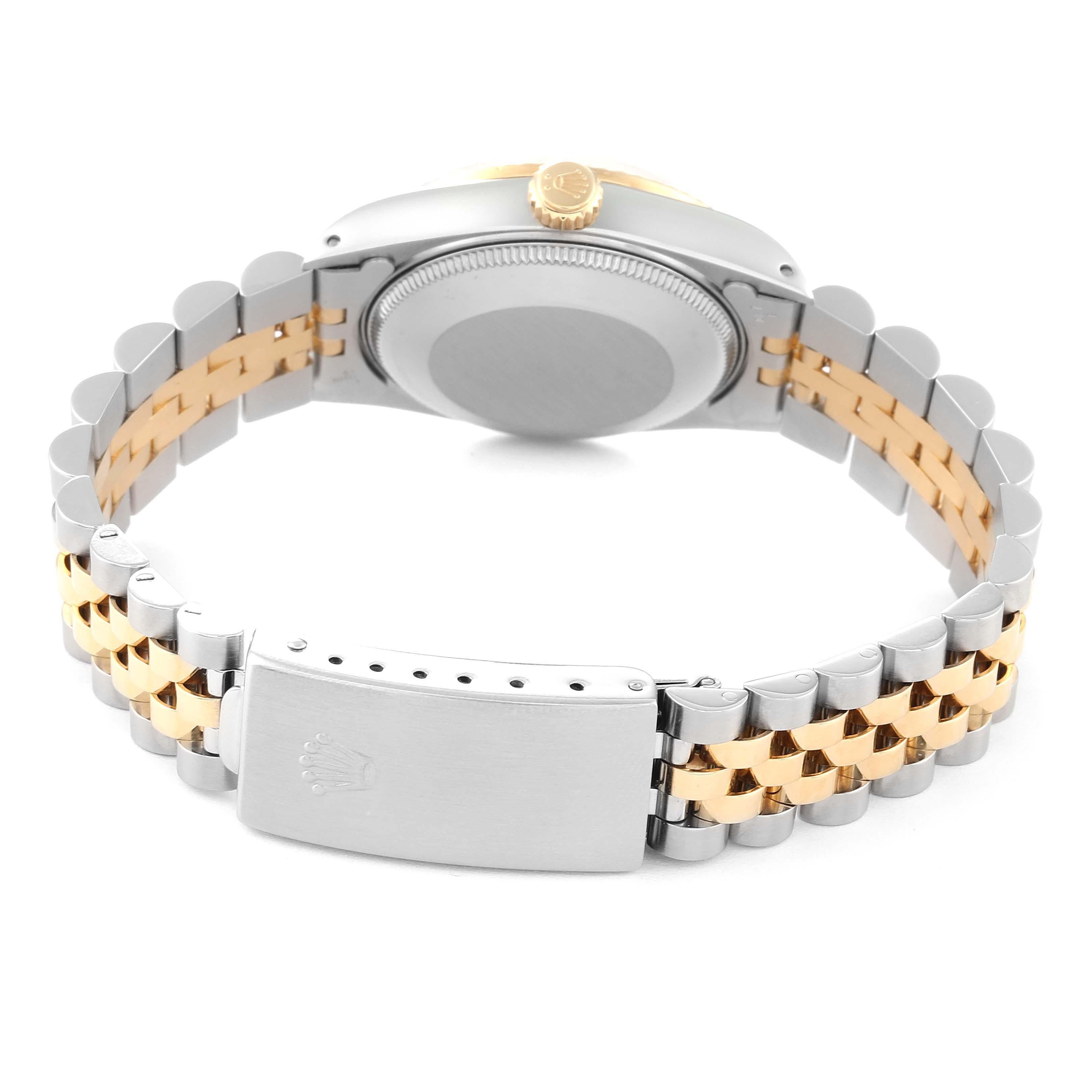 Rolex Datejust Midsize Diamond Dial Steel Yellow Gold Ladies Watch 68273 2