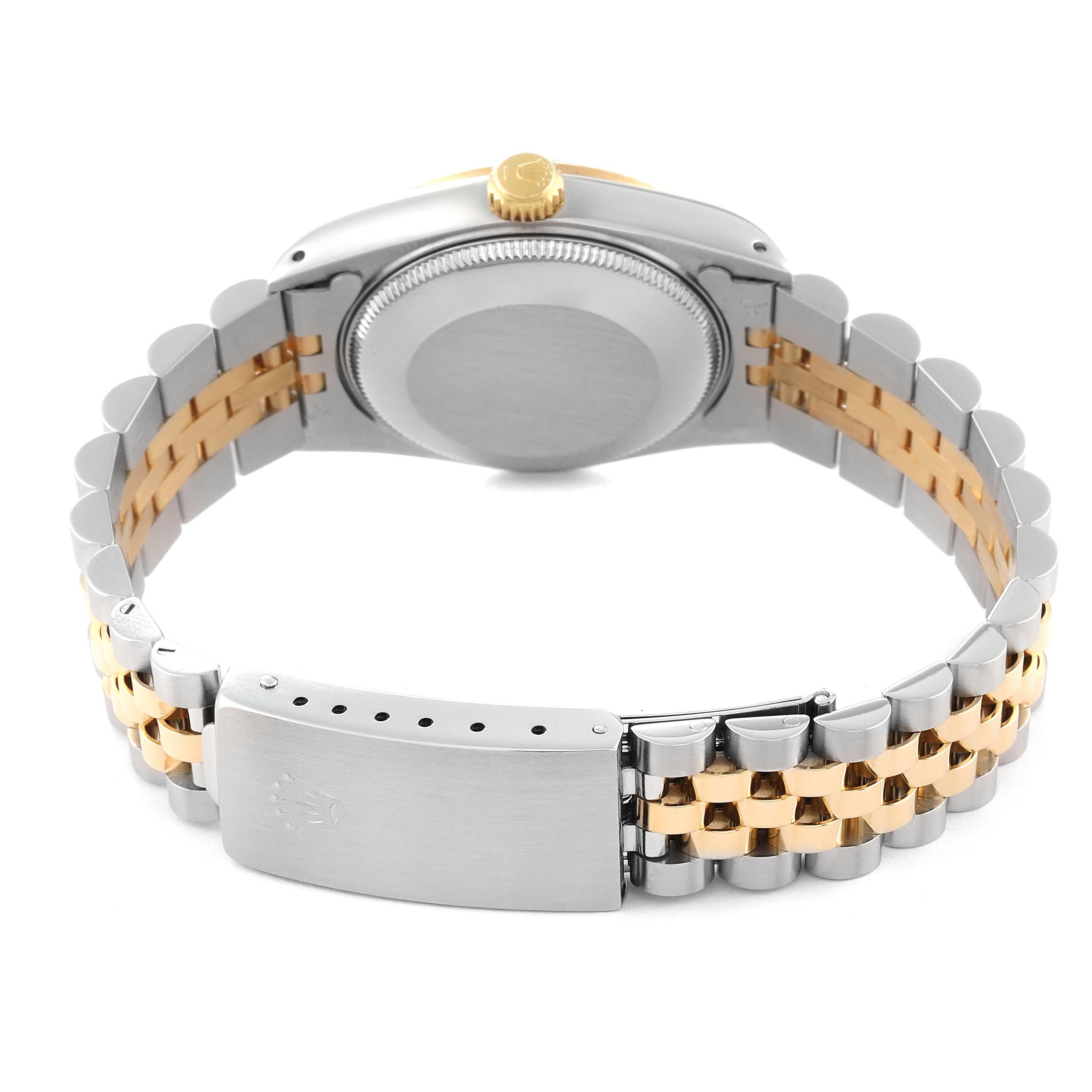 Rolex Datejust Midsize Diamond Dial Steel Yellow Gold Ladies Watch 68273 4