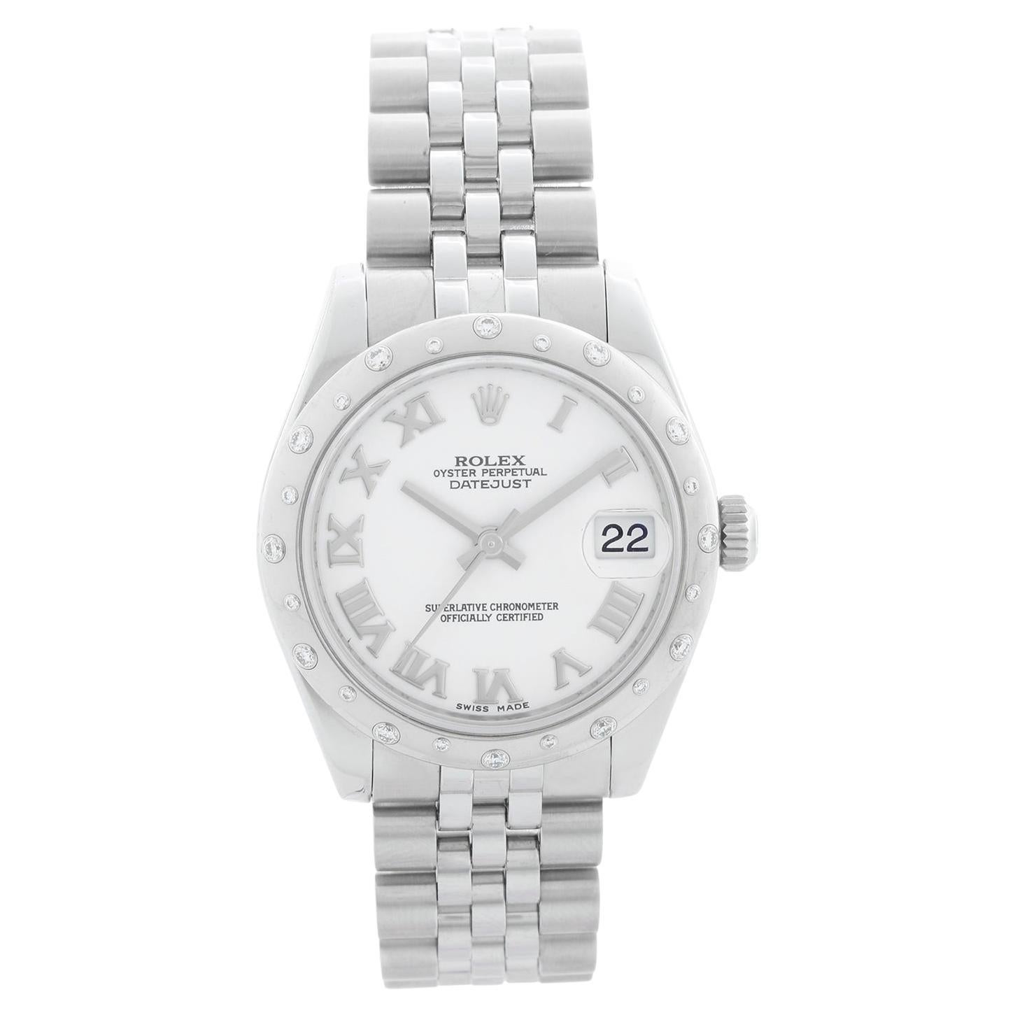 Rolex Datejust Midsize Ladies Steel Watch 178344