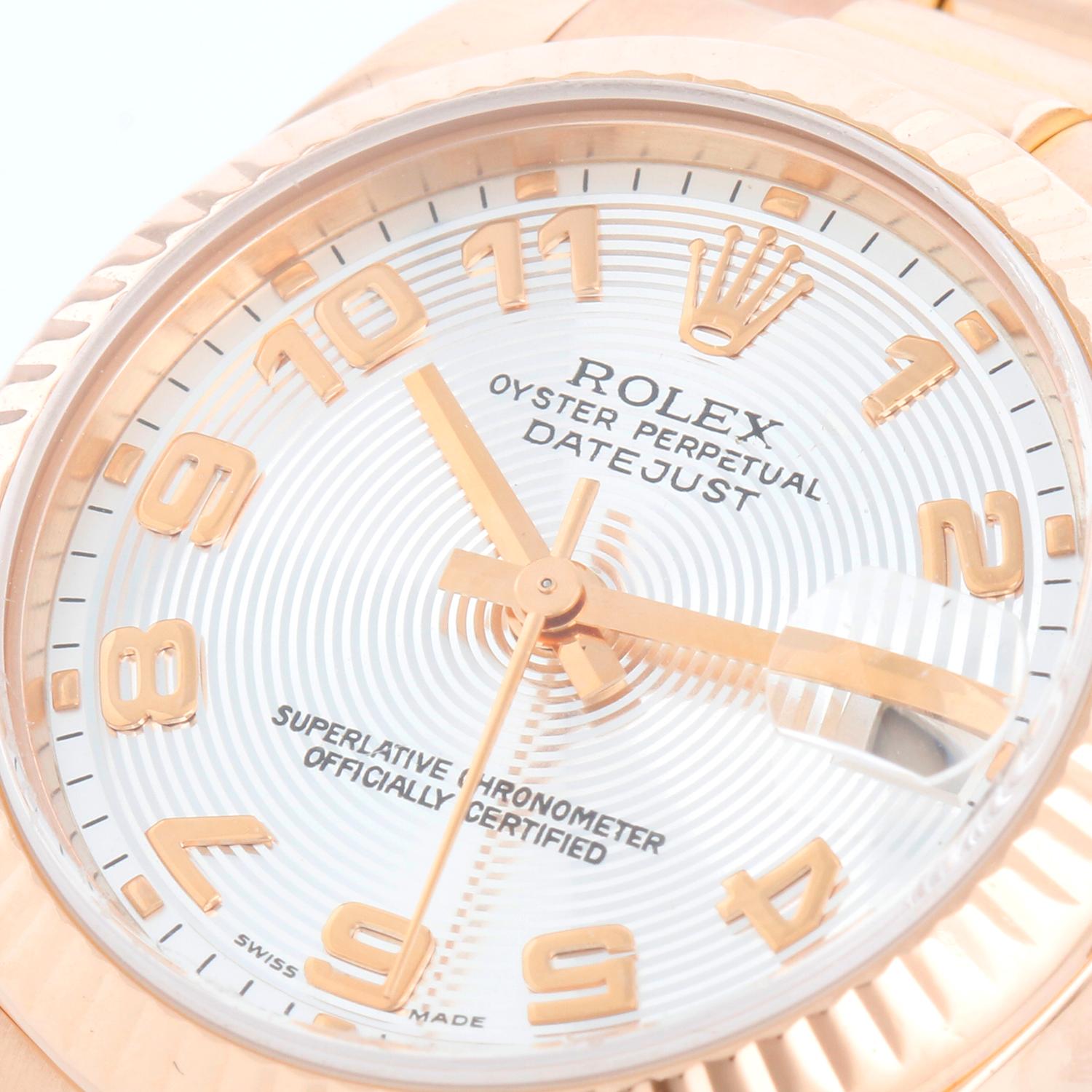 Rolex Datejust Midsize Herren- oder Damenuhr aus Roségold 178275 im Angebot 1
