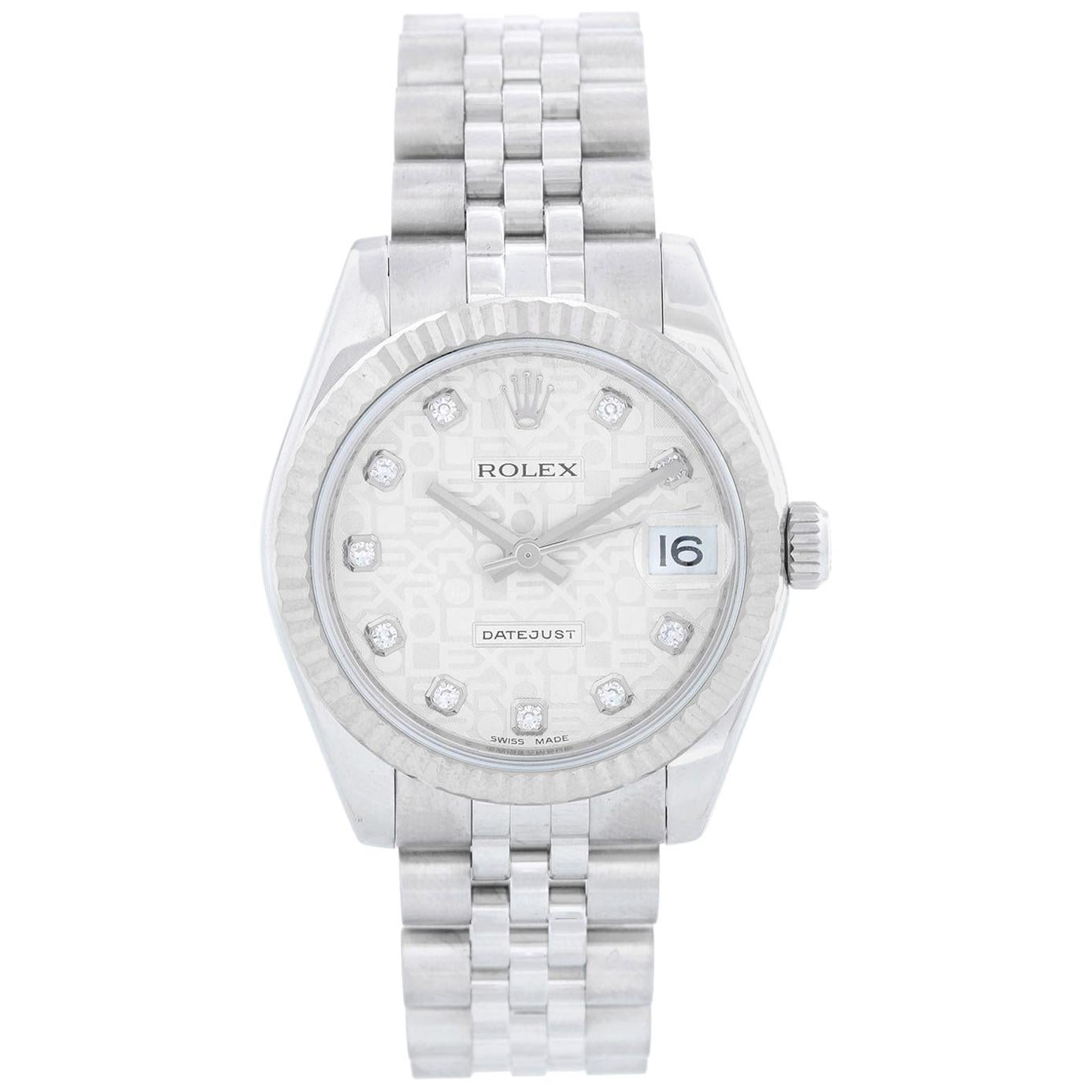 Rolex Datejust Midsize Men's or Ladies Steel Watch 178274 For Sale
