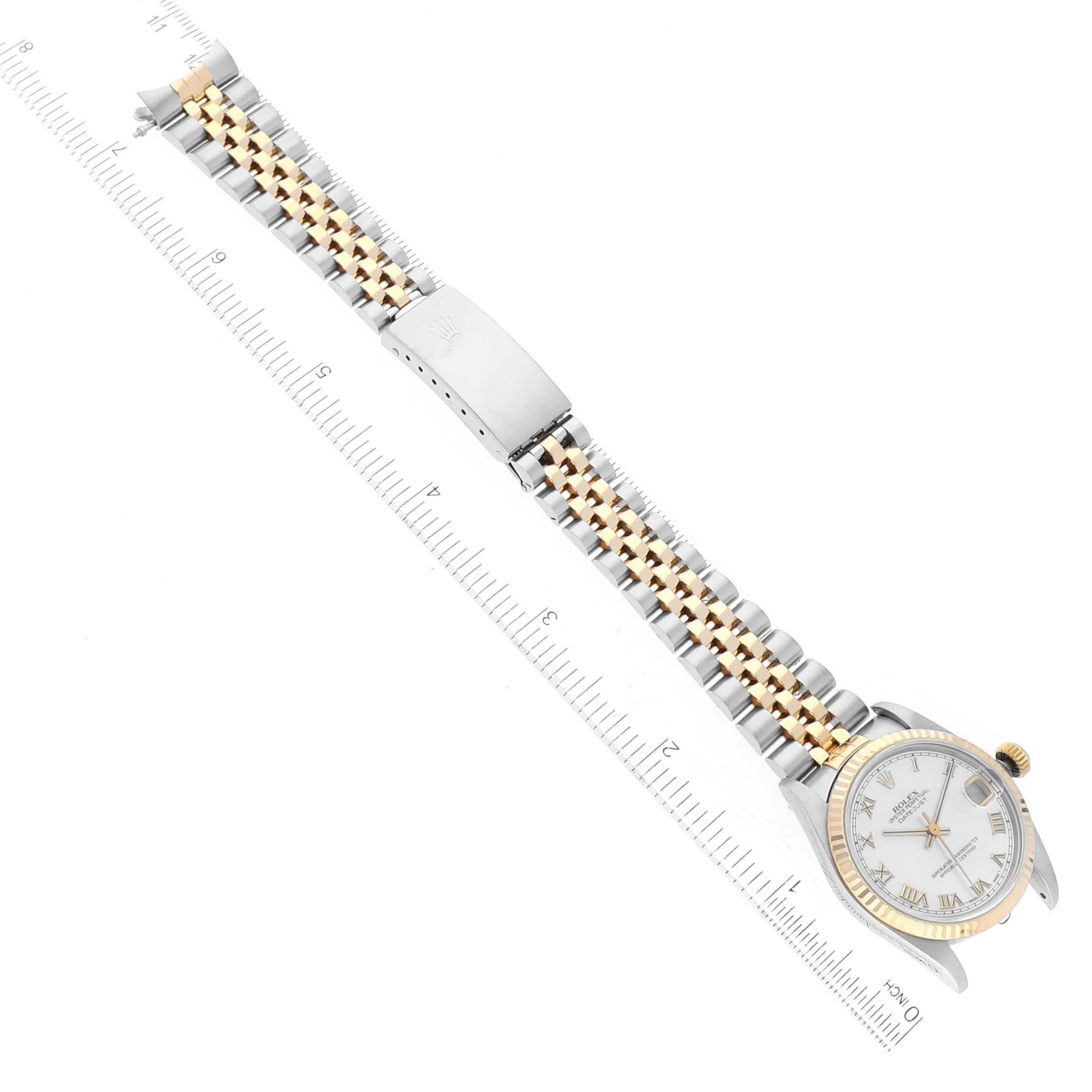 Rolex Datejust Midsize Mother of Pearl Dial Steel Yellow Gold Ladies Watch 68273 4