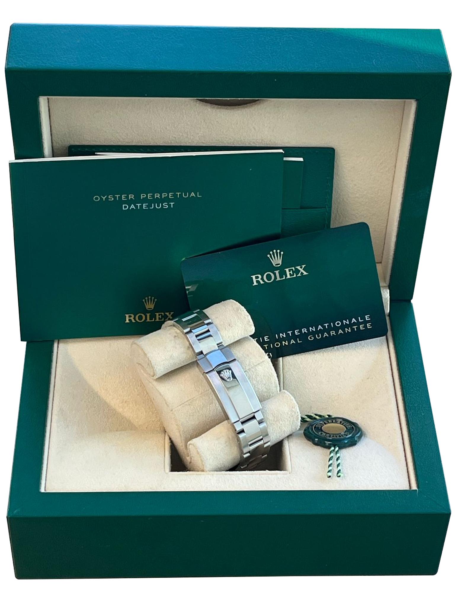 Rolex Datejust Midsize Mother of Pearl Diamond Dial Bezel Steel Watch 178384 For Sale 5
