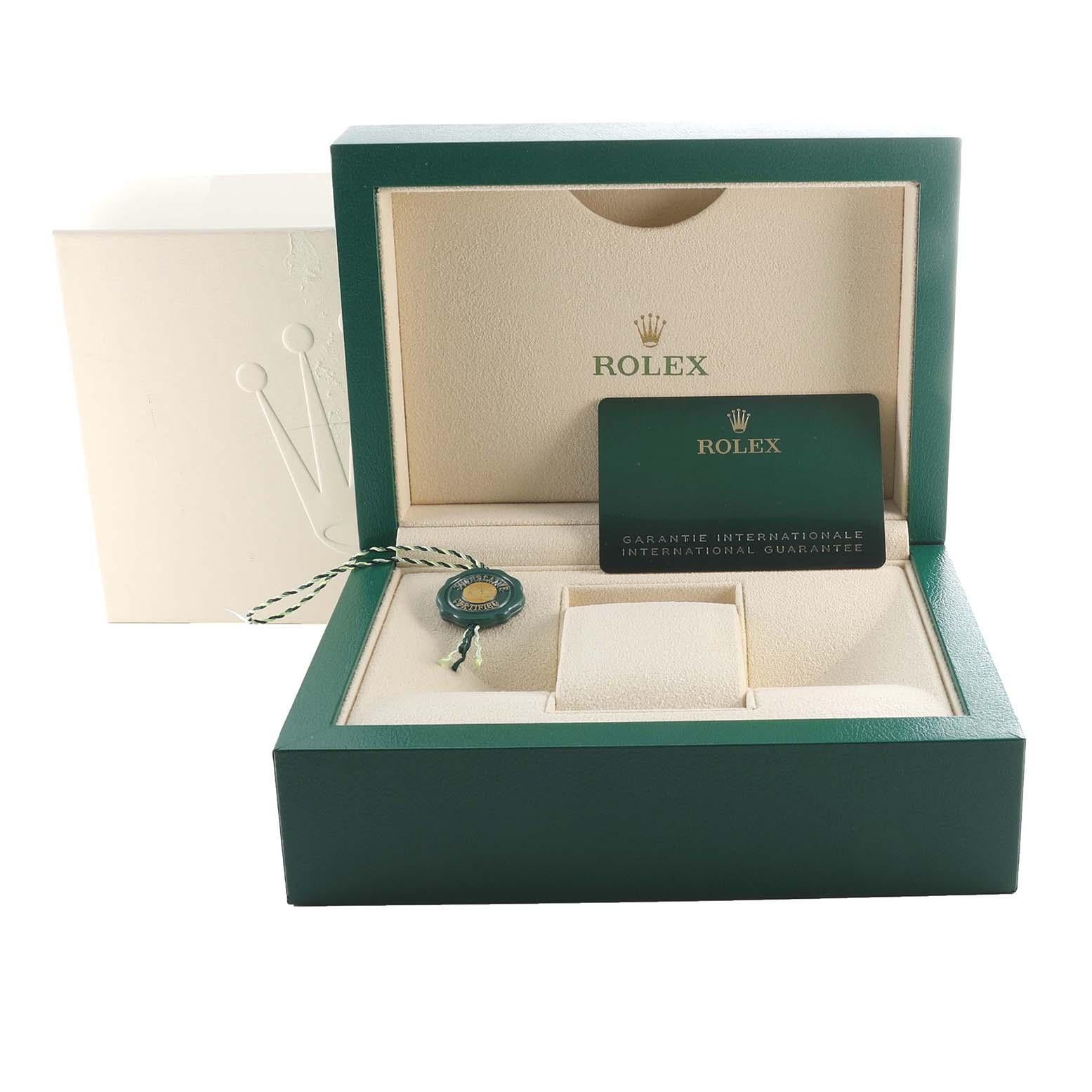 Rolex Montre Datejust de taille moyenne en acier, or rose et diamants, pour femmes 278241 avec carte boîte en vente 7