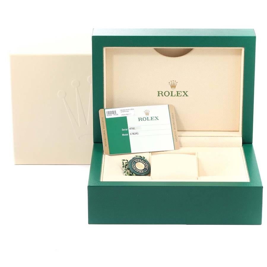 Rolex Datejust Midsize Stahl Roségold Gold Dornröschen Dream MOP Uhr 178241 Box Card im Angebot 8