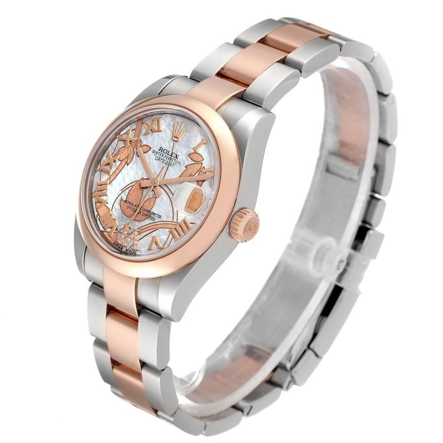 Rolex Datejust Midsize Stahl Roségold Gold Dornröschen Dream MOP Uhr 178241 Box Card Damen im Angebot