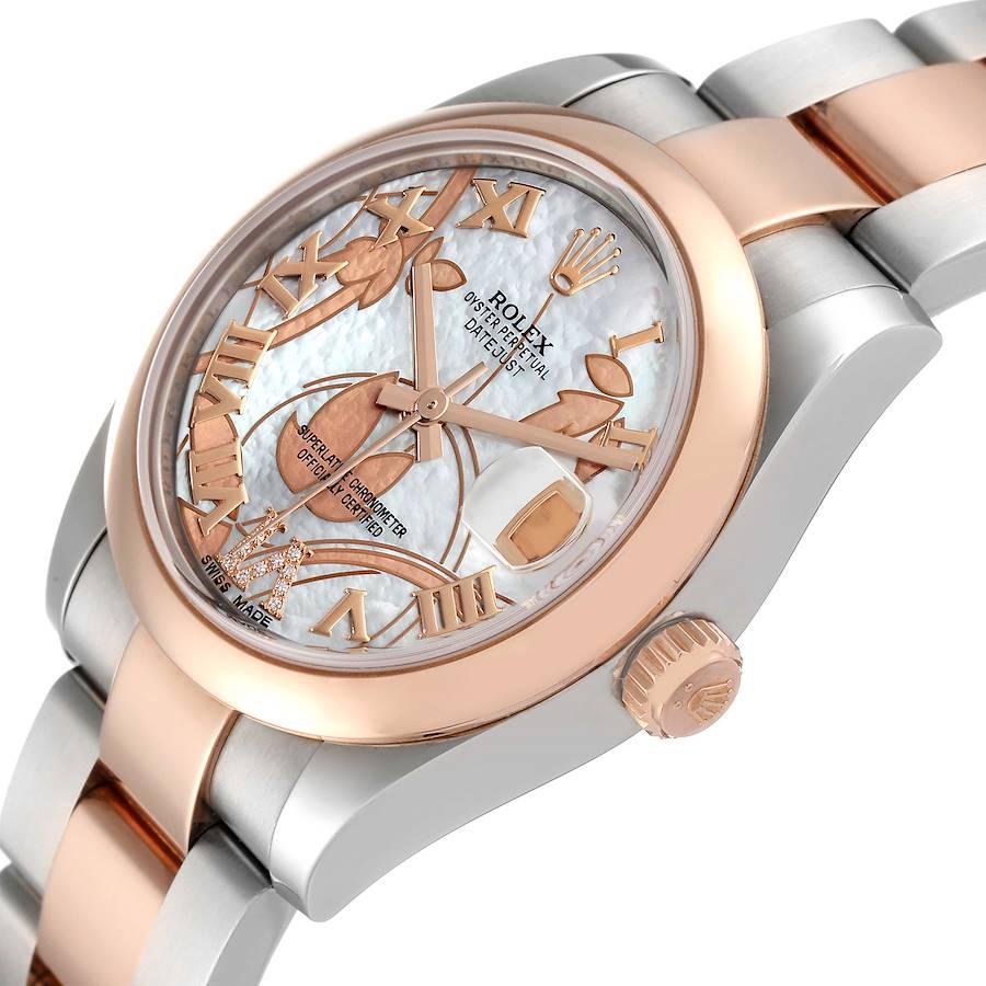 Rolex Datejust Midsize Stahl Roségold Gold Dornröschen Dream MOP Uhr 178241 Box Card im Angebot 1