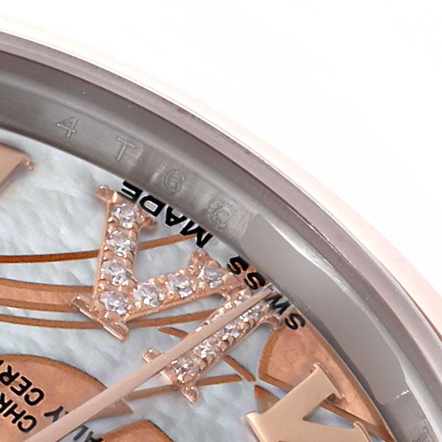 Rolex Datejust Midsize Stahl Roségold Gold Dornröschen Dream MOP Uhr 178241 Box Card im Angebot 2
