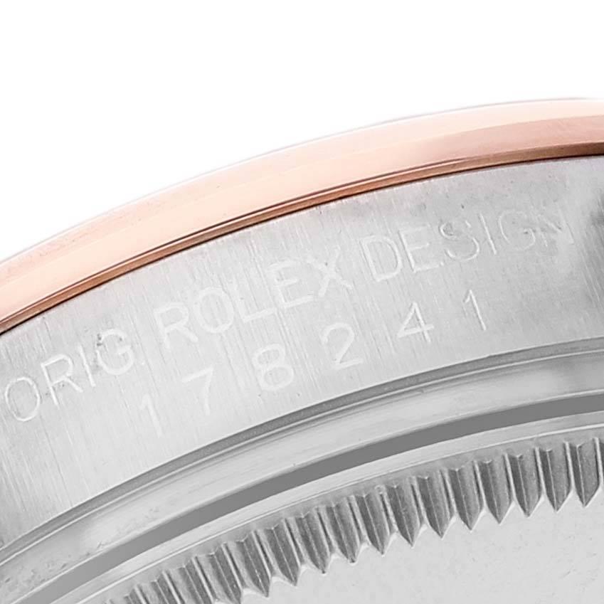 Rolex Datejust Midsize Stahl Roségold Gold Dornröschen Dream MOP Uhr 178241 Box Card im Angebot 3