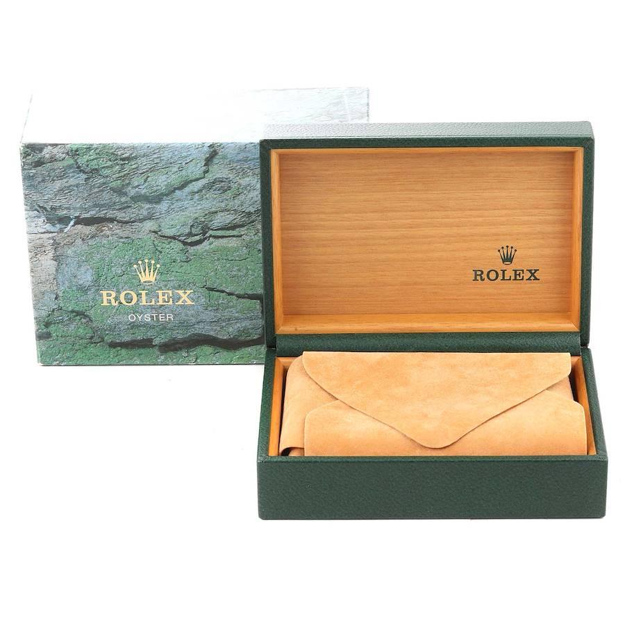 Rolex Montre Datejust de taille moyenne en acier avec cadran en or blanc et diamants, pour femmes 68274 en vente 7