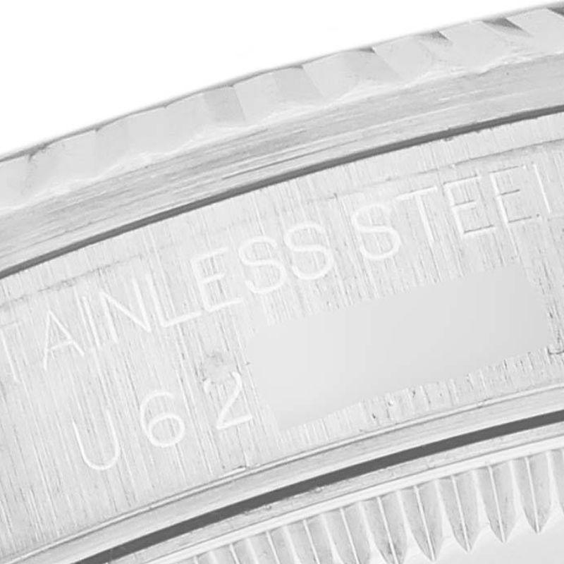 Rolex Datejust Damenuhr aus Stahl und Weißgold mit Diamant-Zifferblatt 68274 im Angebot 4