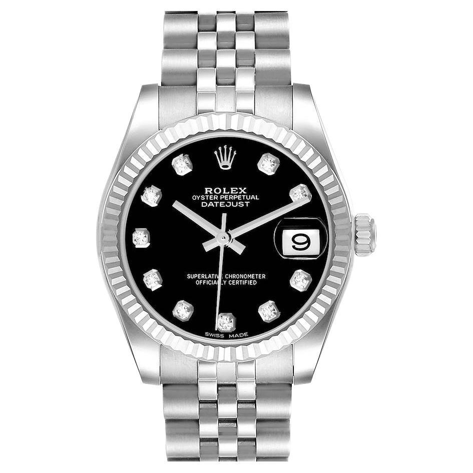 Rolex Datejust Midsize Steel Yellow Gold Diamond Ladies Watch 278273