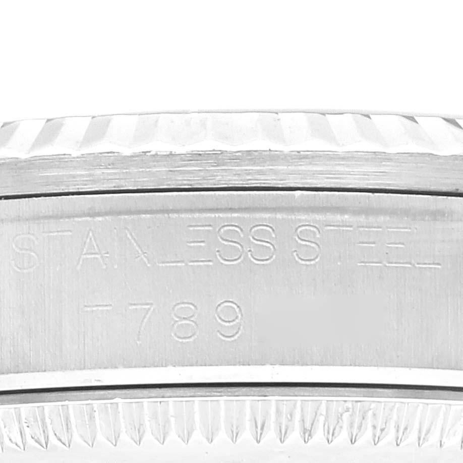 Rolex Datejust Midsize Steel White Gold Diamond Dial Watch 68274 2