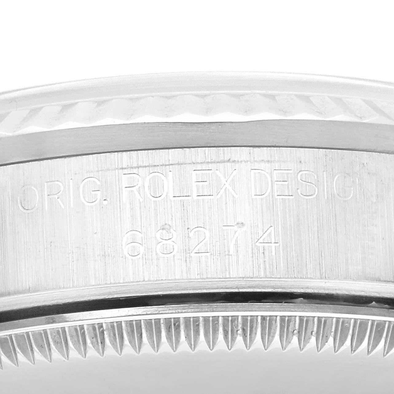 Rolex Datejust Midsize Steel White Gold Ladies Watch 68274 2