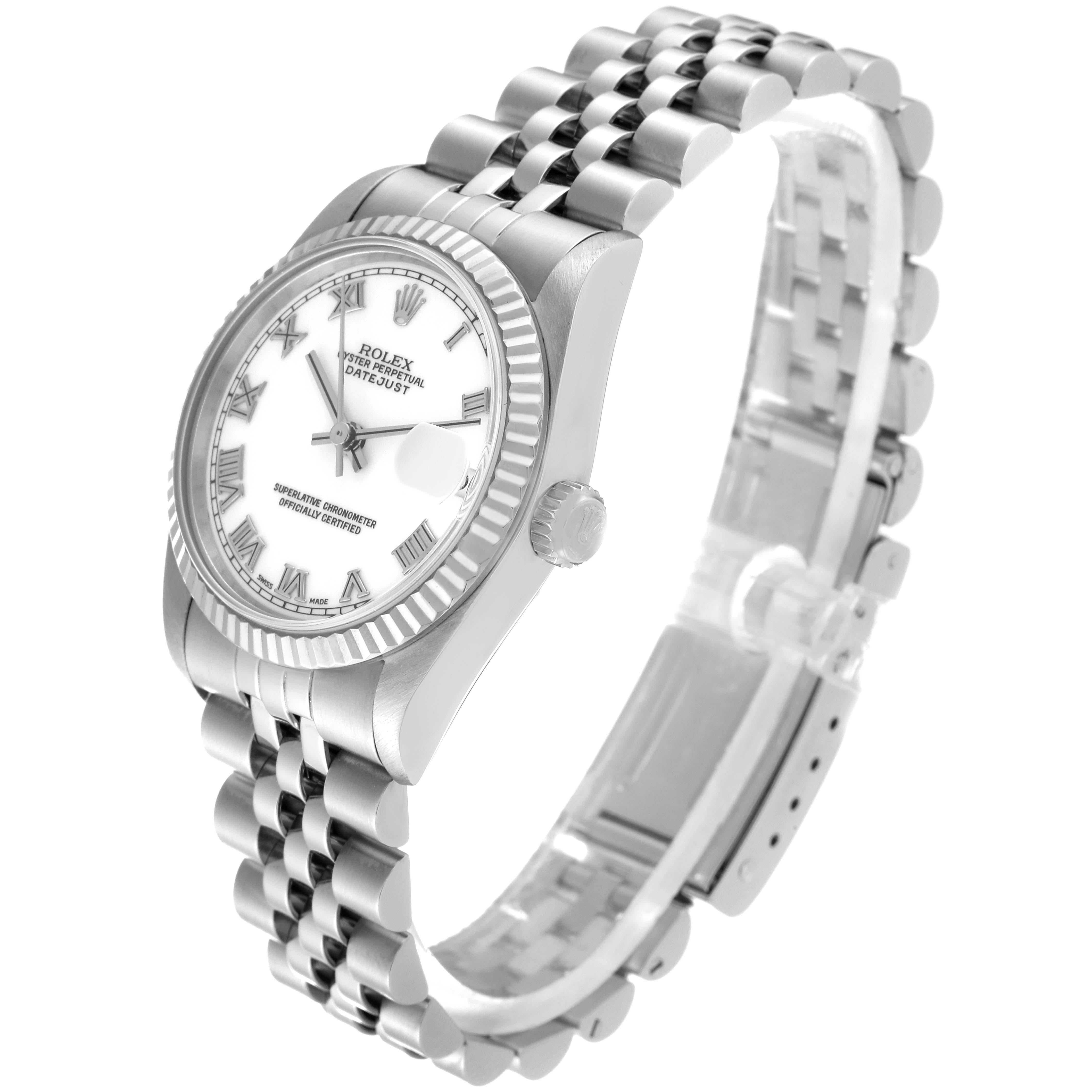 Rolex Datejust Midsize Steel White Gold Ladies Watch 68274 4