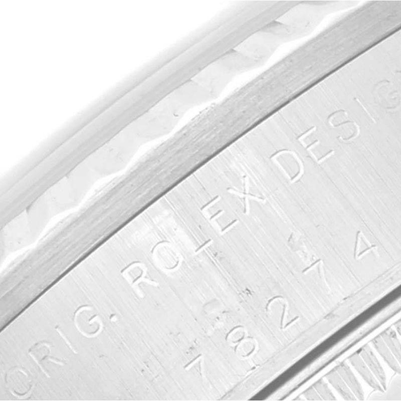 Rolex Datejust Midsize Steel White Gold MOP Dial Ladies Watch 78274 In Excellent Condition In Atlanta, GA
