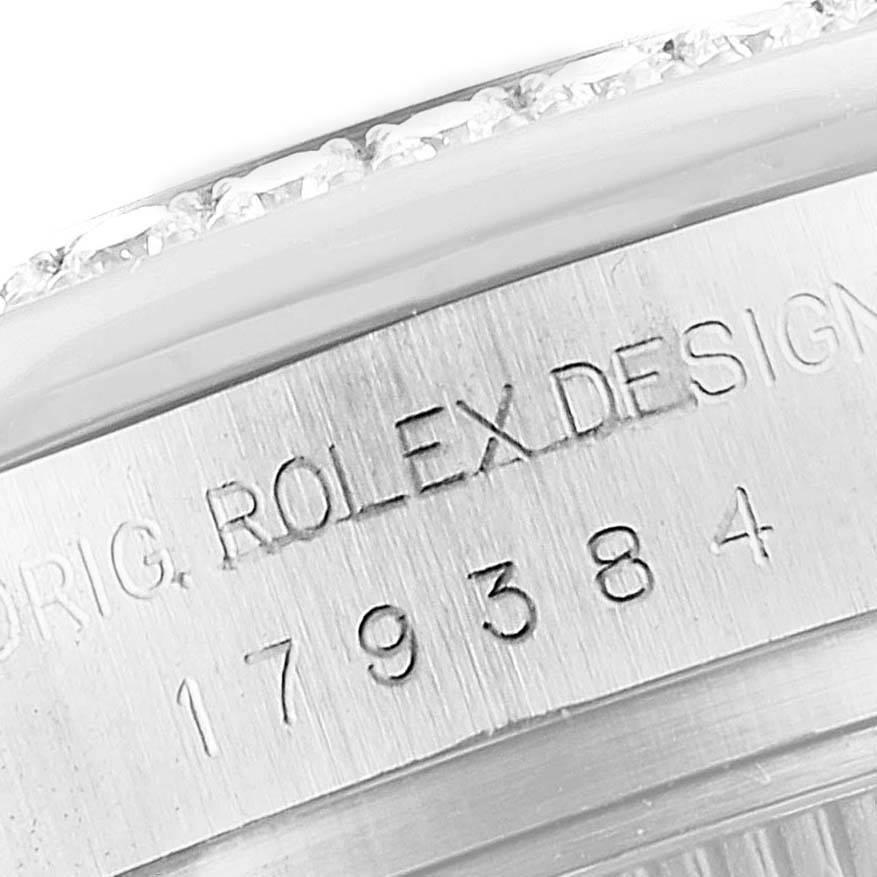Rolex Datejust Midsize Steel White Gold MOP Diamond Watch 178384 Box Card 3