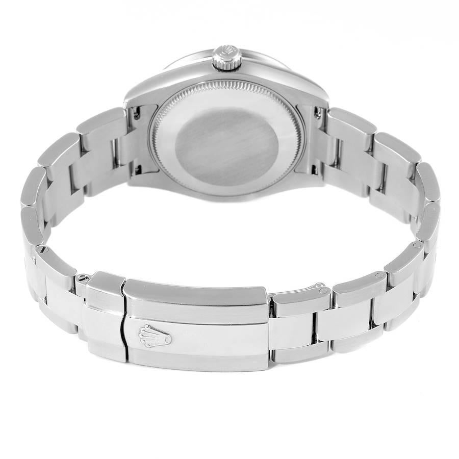 Rolex Datejust Midsize Steel White Gold MOP Diamond Watch 178384 Box Card 5