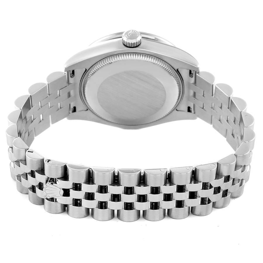 Rolex Datejust-Uhr aus Stahl und Weißgold mit Perlmutt-Diamant 178384 im Angebot 5