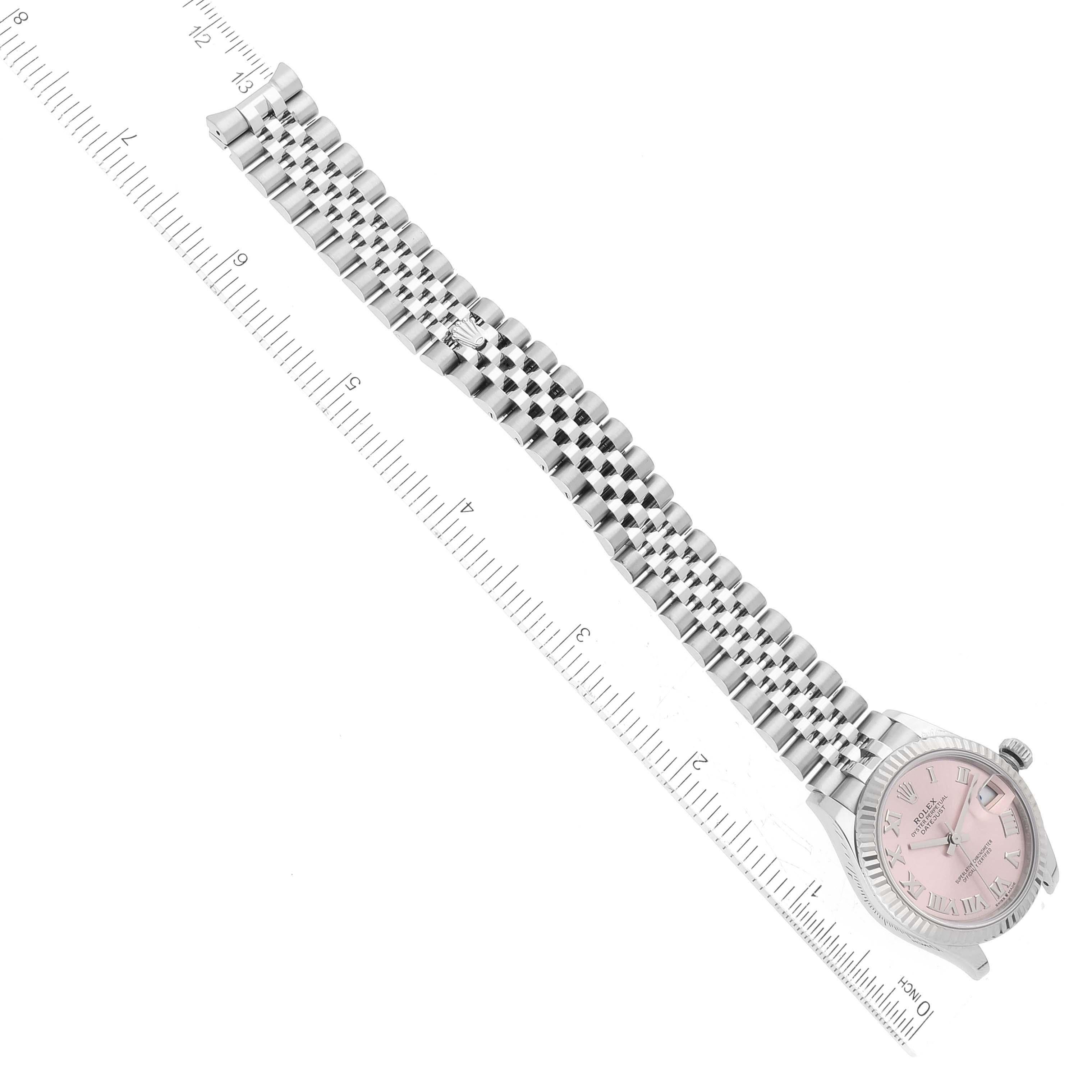 Rolex Datejust Midsize Acero Oro Blanco Esfera Rosa Reloj Señora 278274 Caja Tarjeta 3