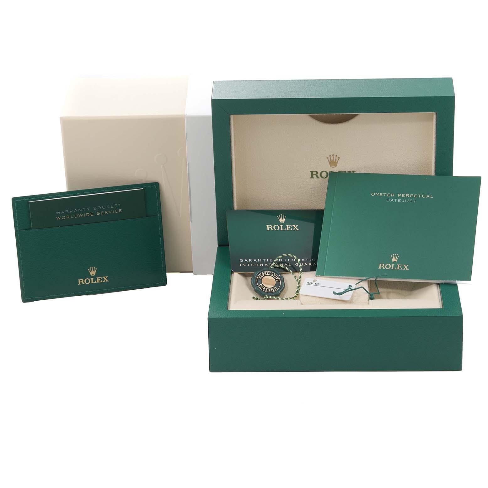 Rolex Datejust Midsize Acero Oro Blanco Esfera Rosa Reloj Señora 278274 Caja Tarjeta 5