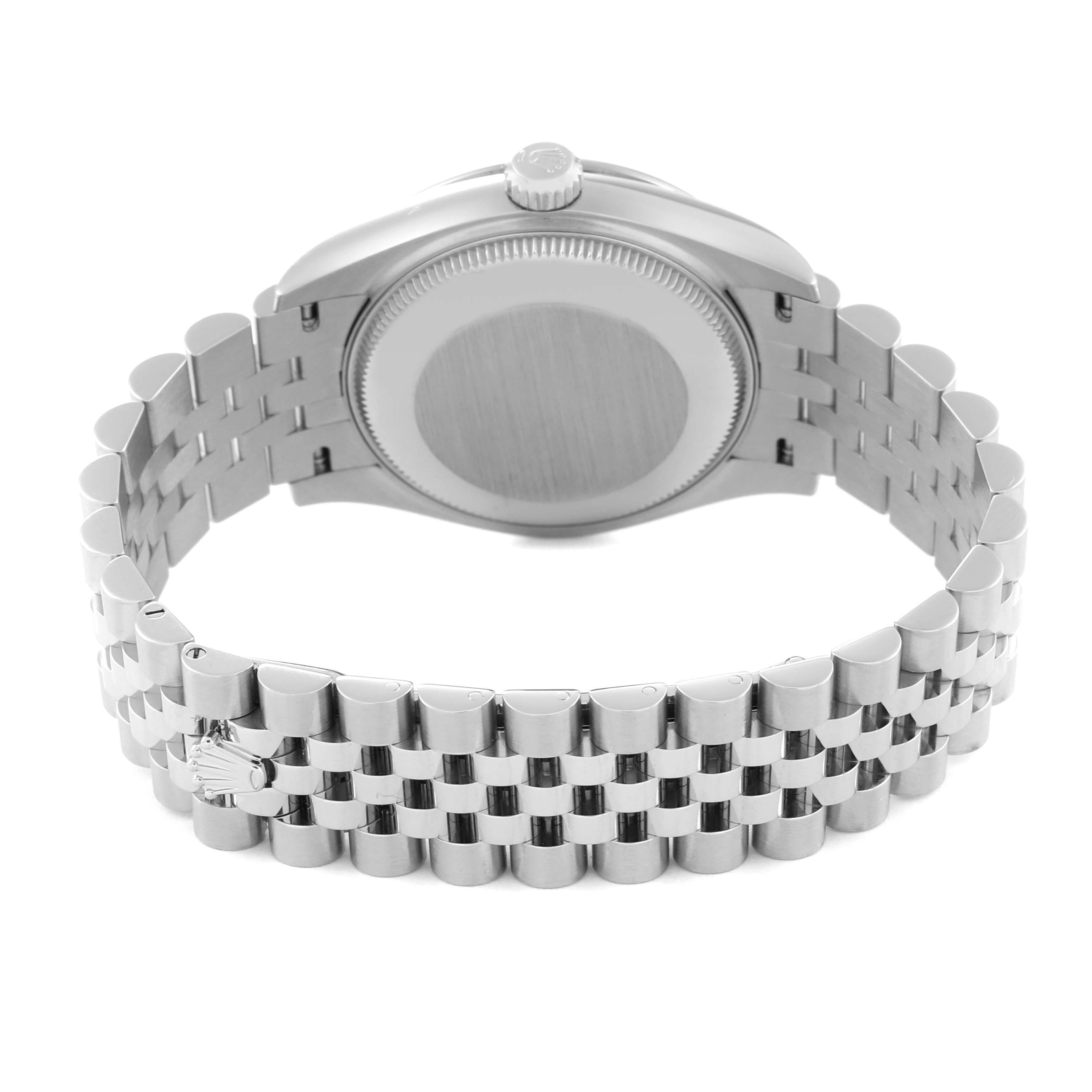 Rolex Datejust Midsize Acero Oro Blanco Esfera Rosa Reloj Señora 278274 Caja Tarjeta 2