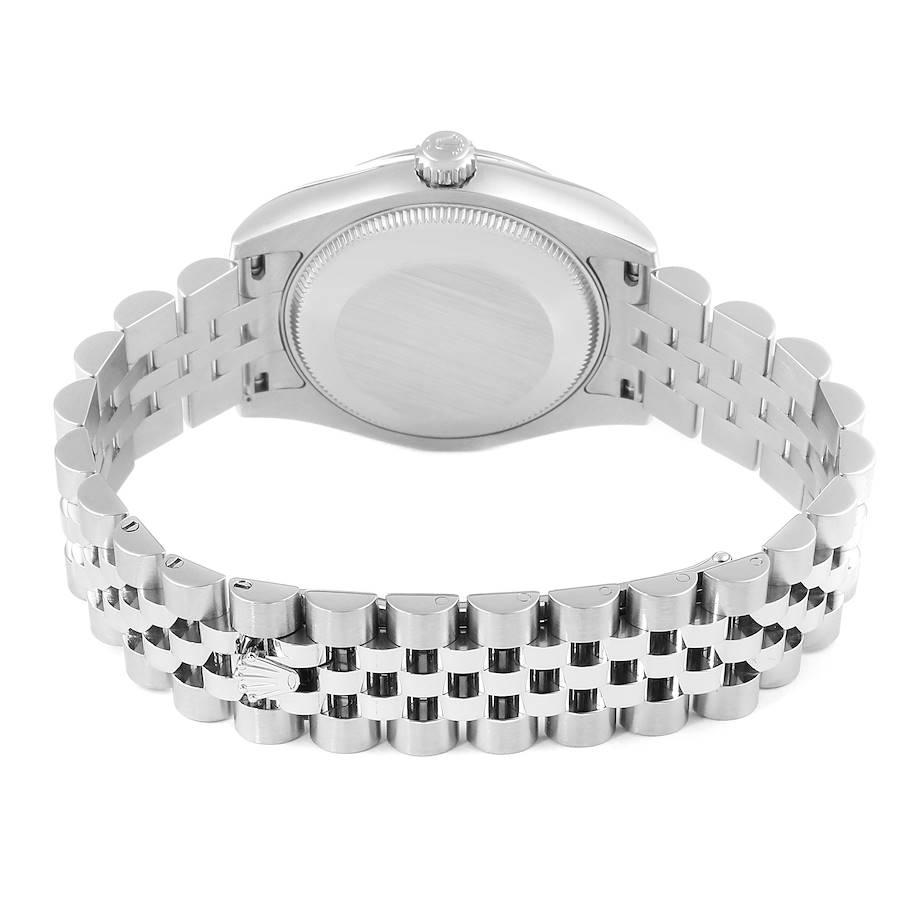 Rolex Datejust Midsize Steel White Gold Pink Diamond Dial Watch 178274 For Sale 5