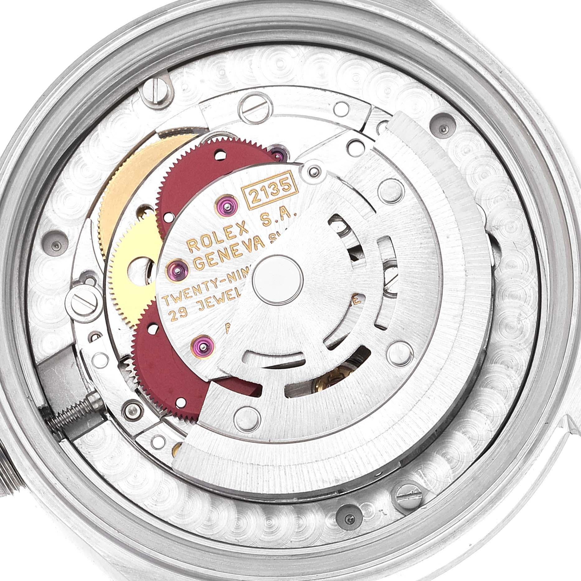 Rolex Montre Datejust de taille moyenne en acier et or blanc avec cadran saumon, pour femmes 68274 en vente 3