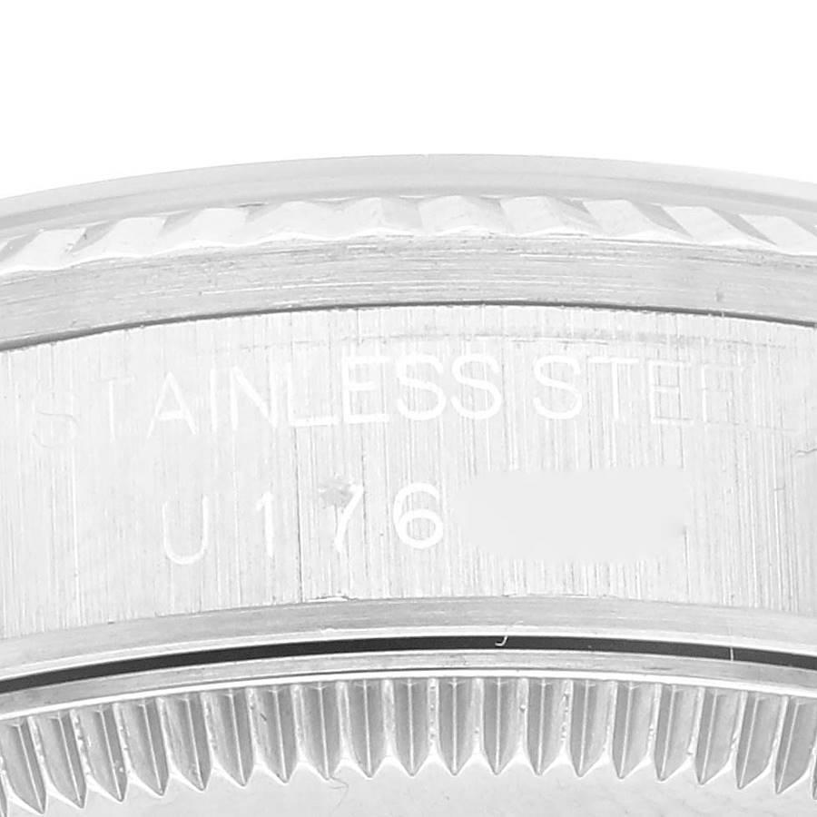 Rolex Datejust Midsize Steel White Gold Salmon Diamond Dial Ladies Watch 68274 3