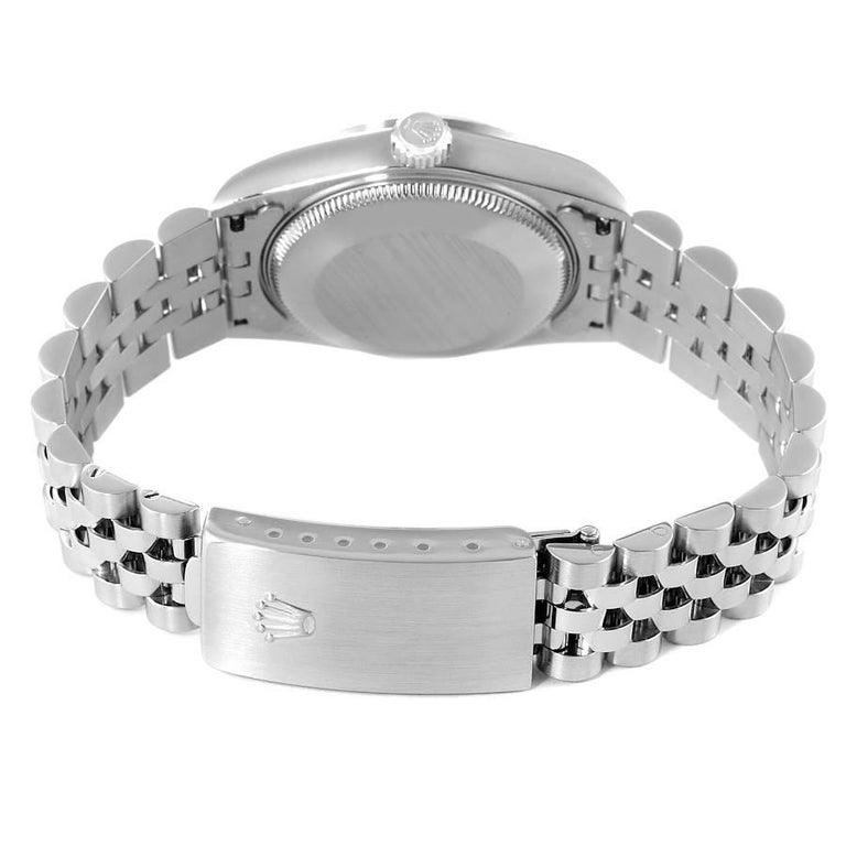 Rolex Datejust Midsize Steel White Gold Silver Dial Watch 78274 Box ...