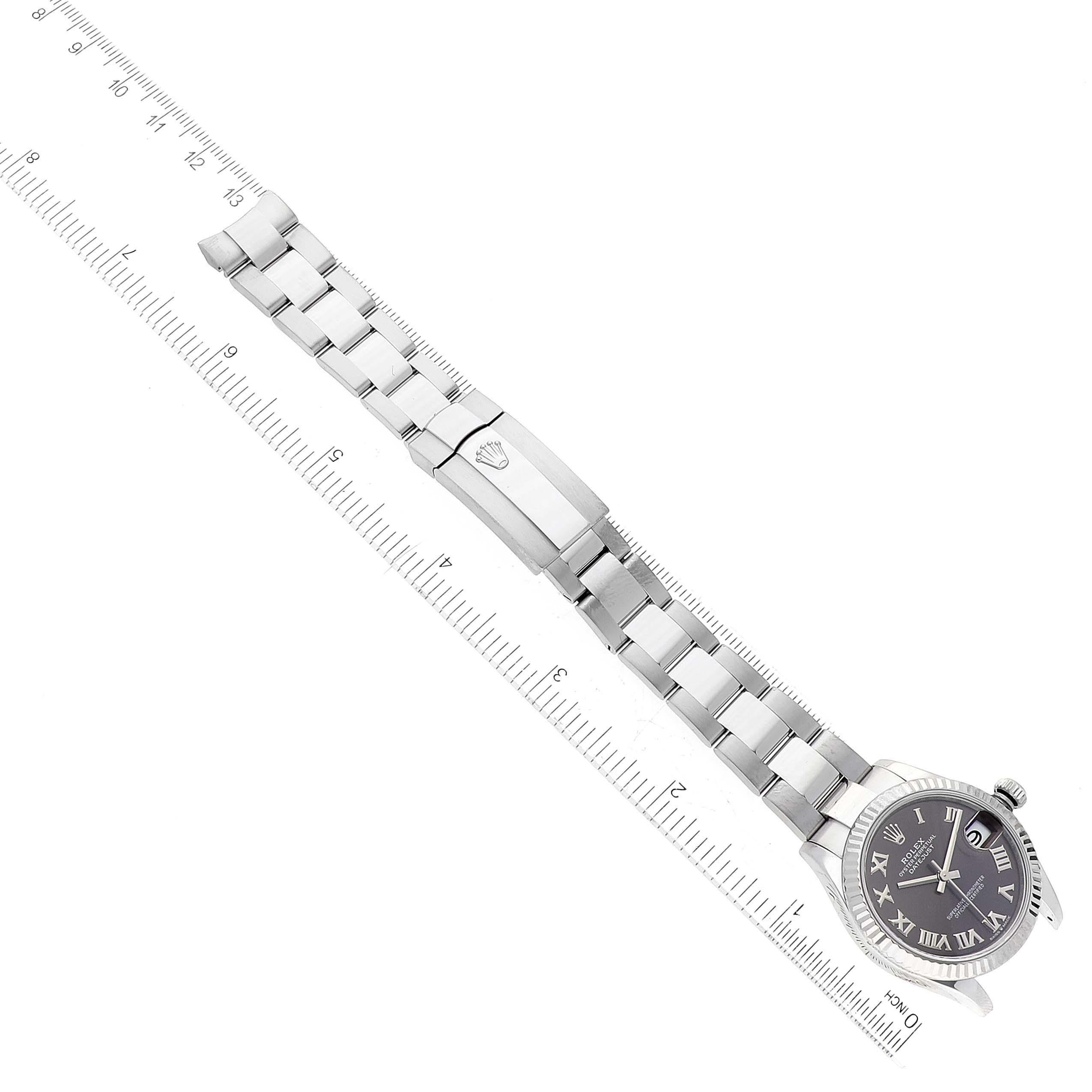 Rolex Datejust Midsize Steel White Gold Slate Dial Ladies Watch 278274 6
