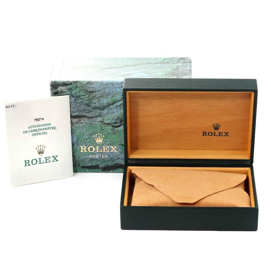 Rolex Datejust Damenuhr 78274 aus Stahl und Weißgold mit weißem Zifferblatt im Angebot 9
