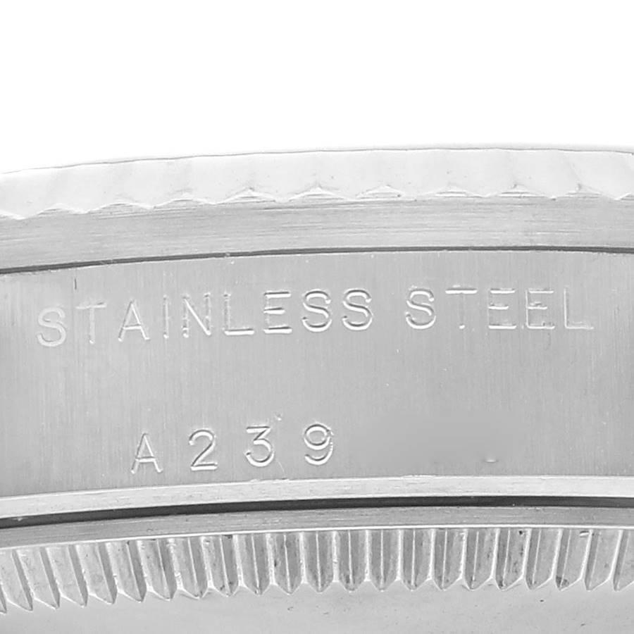 Rolex Datejust Damenuhr 78274 aus Stahl und Weißgold mit weißem Zifferblatt im Angebot 4
