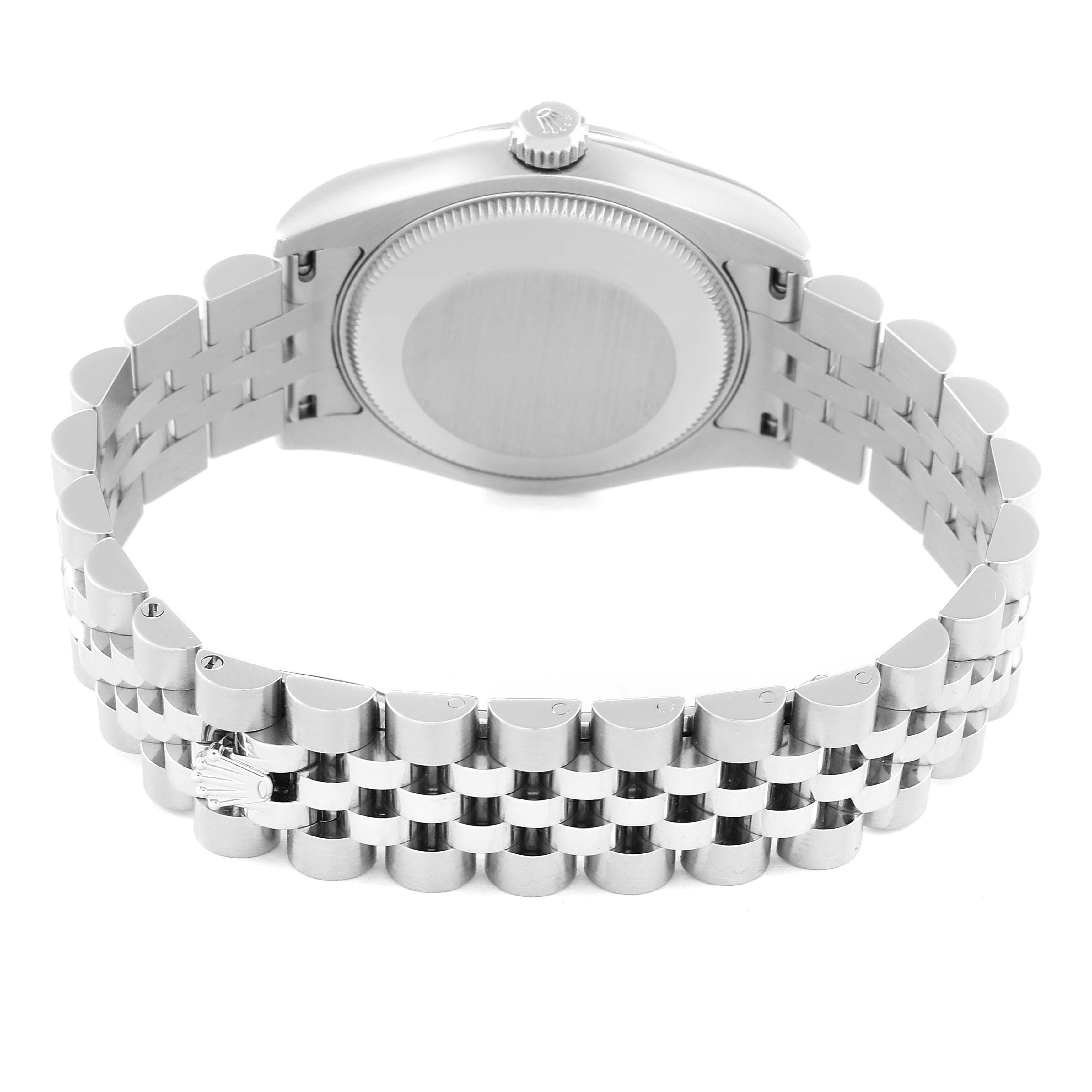 Rolex Datejust Midsize Steel White Roman Dial Ladies Watch 178240 Box Card 4