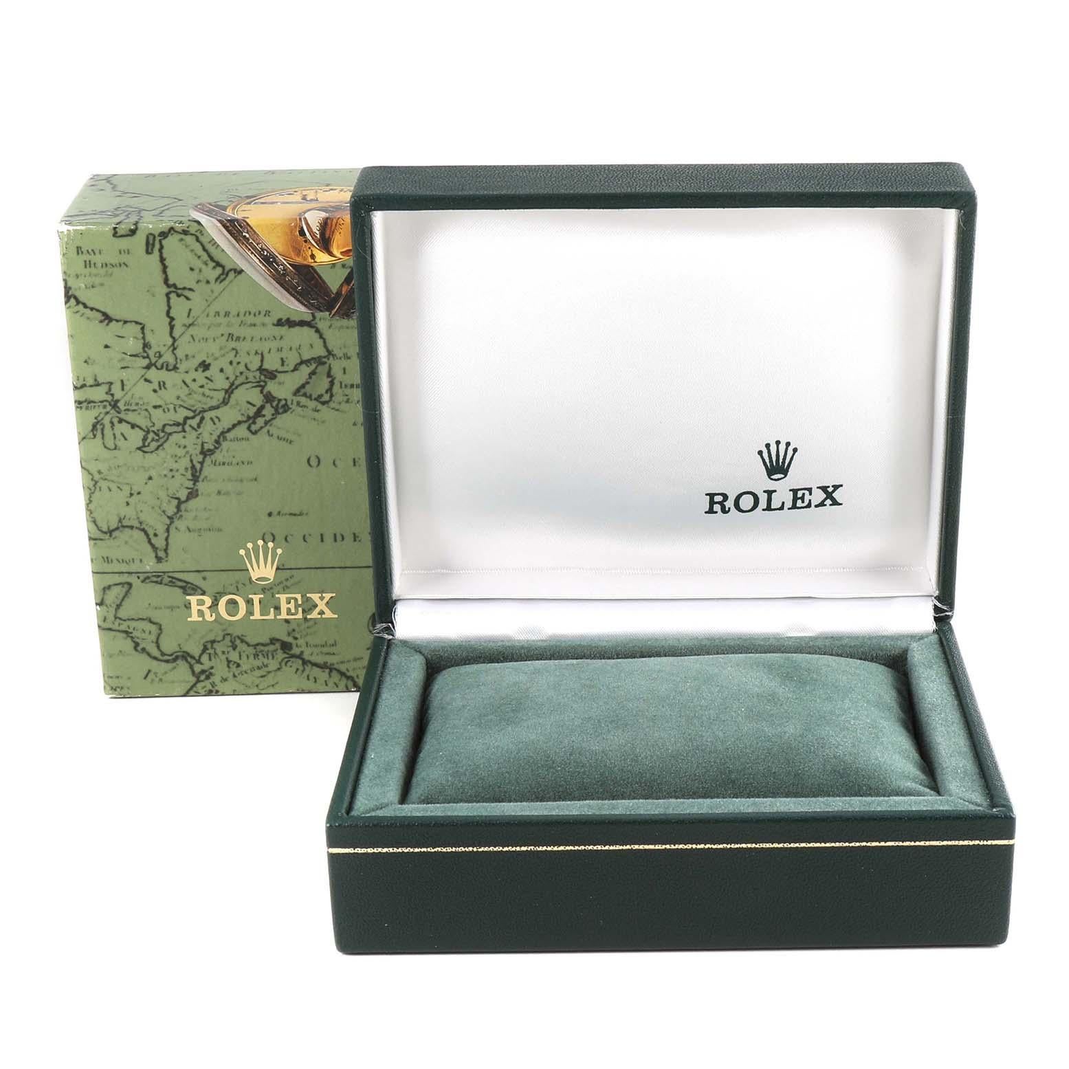 Rolex Datejust Midsize Steel Yellow Gold Blue Vignette Diamond Dial Ladies Watch en vente 6