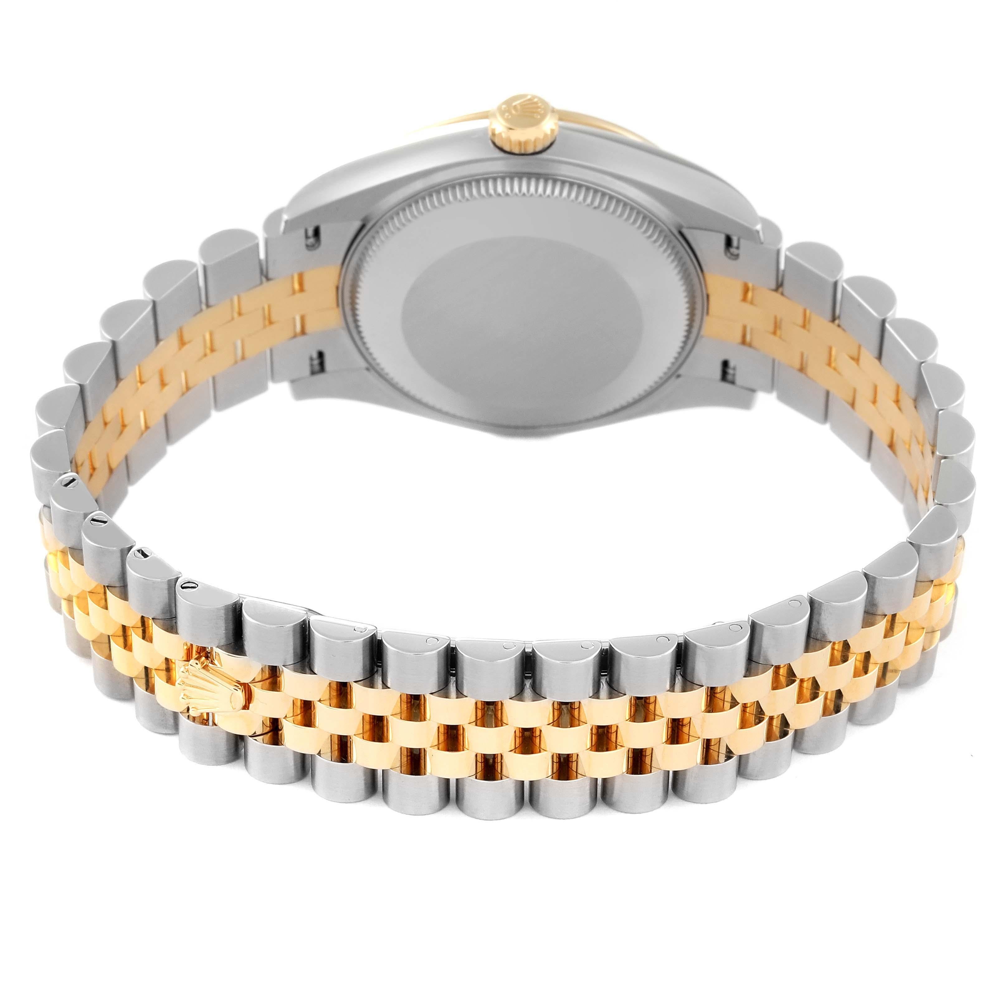 Rolex Datejust Midsize Steel Yellow Gold Diamond Dial Ladies Watch 278273 Unworn 3