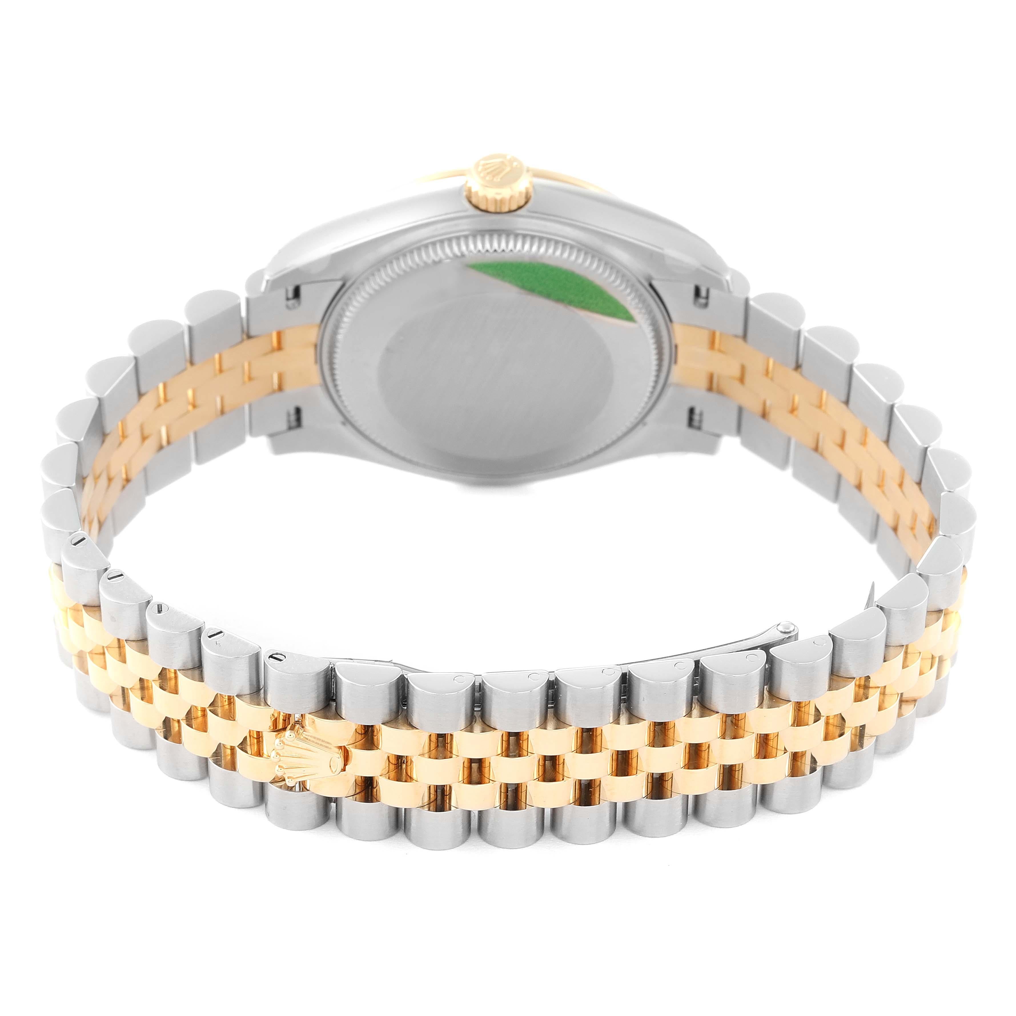 Rolex Datejust Midsize Steel Yellow Gold Diamond Dial Ladies Watch 278273 Unworn 3