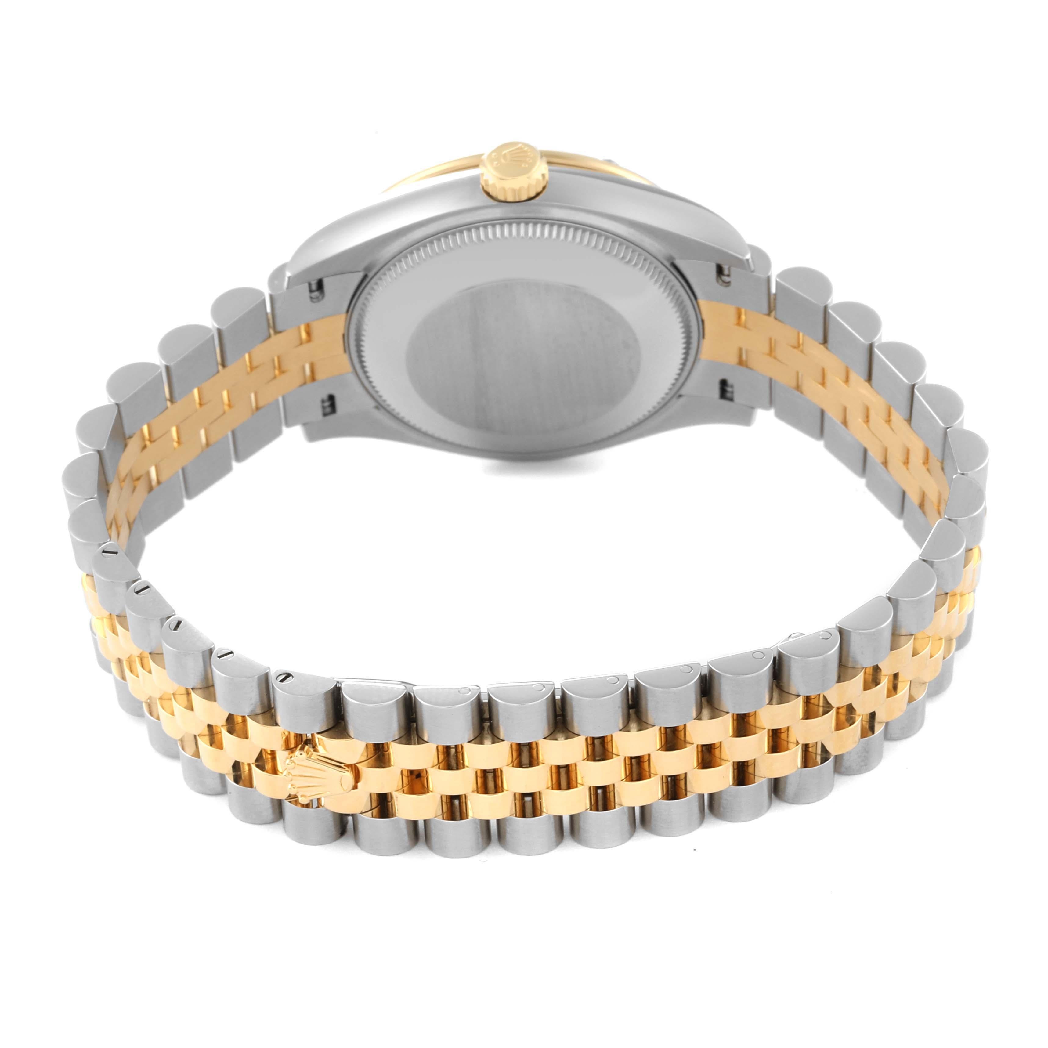 Rolex Datejust Midsize Steel Yellow Gold Diamond Ladies Watch 278343 Unworn 4