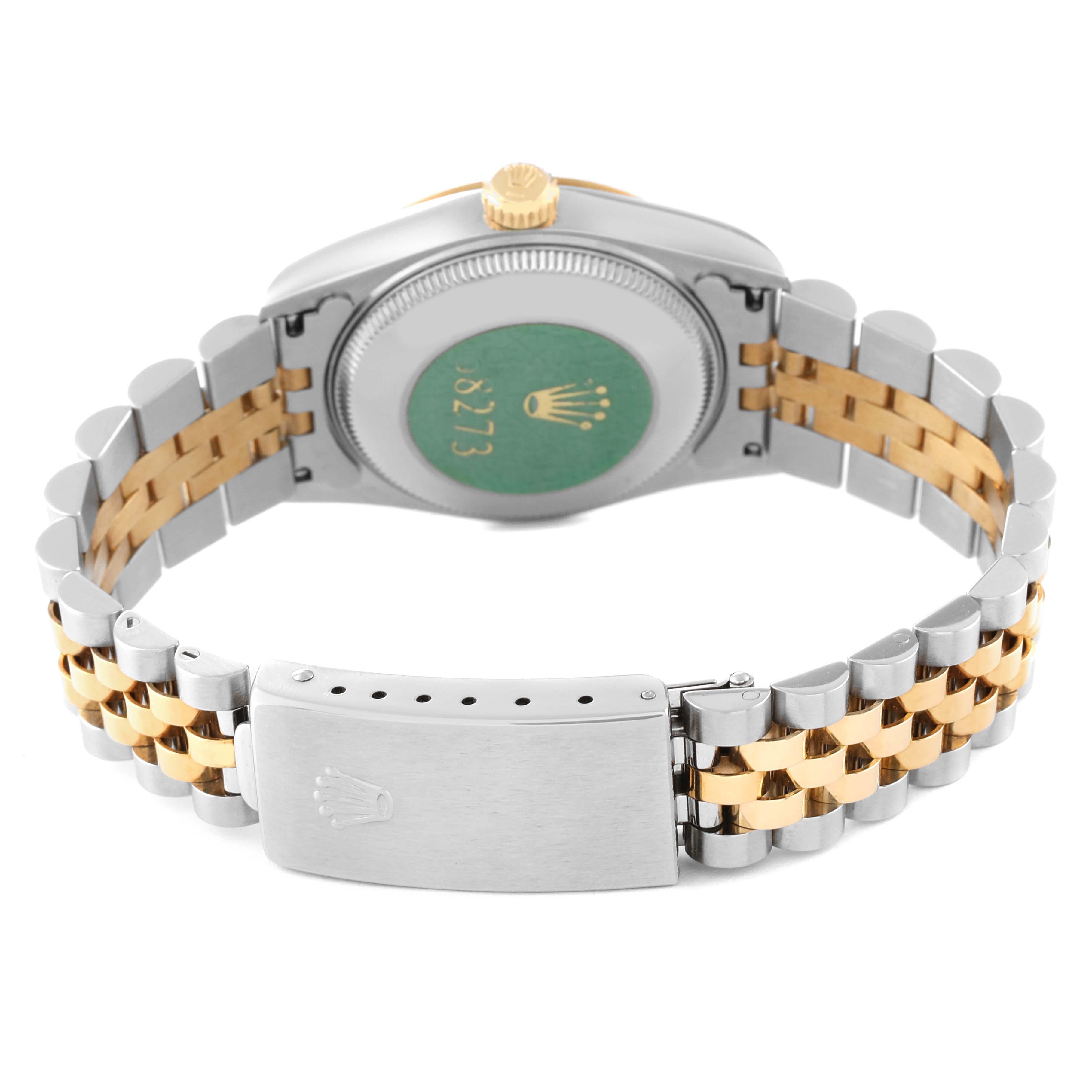 Rolex Datejust Midsize Steel Yellow Gold Diamond Ladies Watch 68273 Unworn NOS 2
