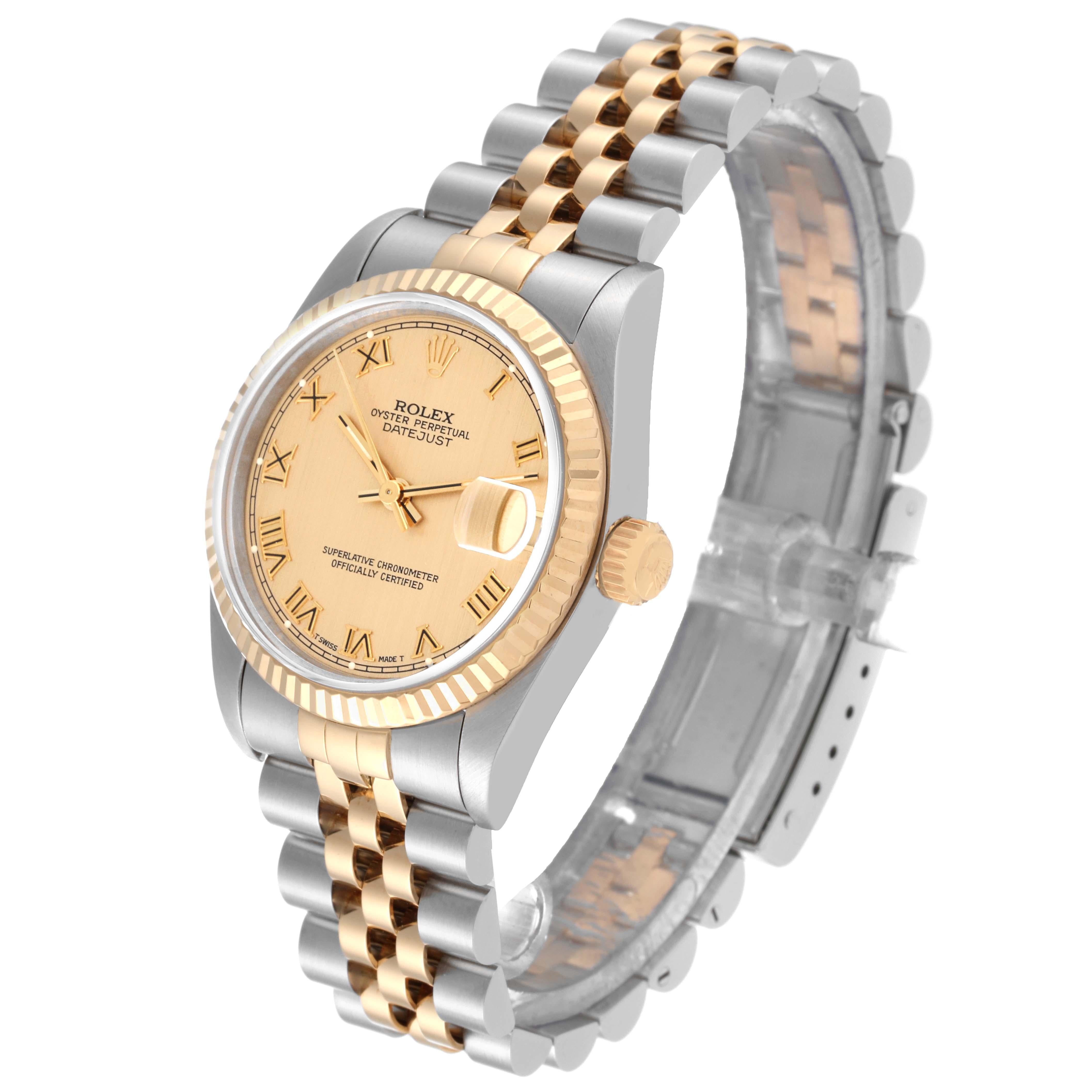Rolex Datejust Midsize Steel Yellow Gold Ladies Watch 68273 Box Papers 4